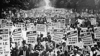 Advocates for racial and social equality march in Wasington D.C. (photo by Getty Images)