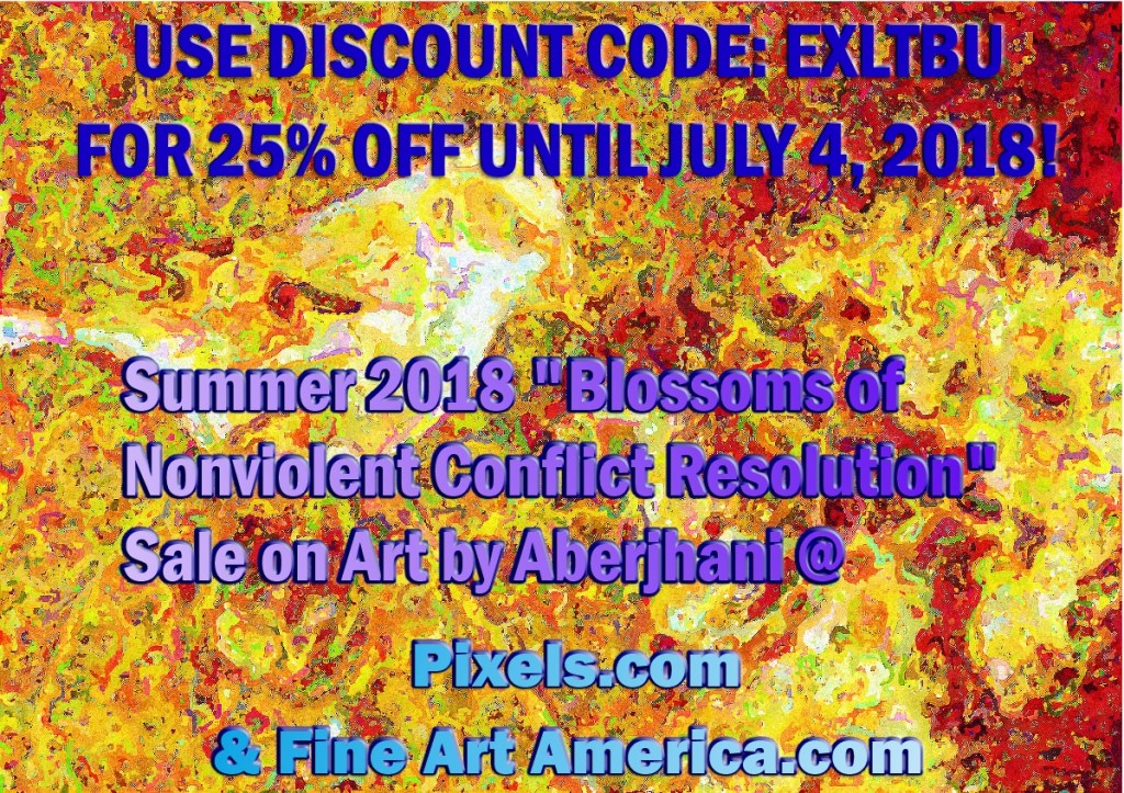 PRESS RELEASE: Summer 2018 kicks off with ‘Blossoms of Nonviolent Conflict Resolution’